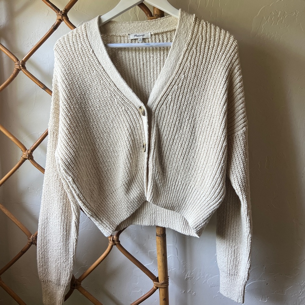Beige Crop Sweater